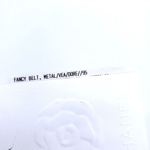 CHANEL Lambskin CC Bow Chain Belt Black Gold - Picture 8 of 8